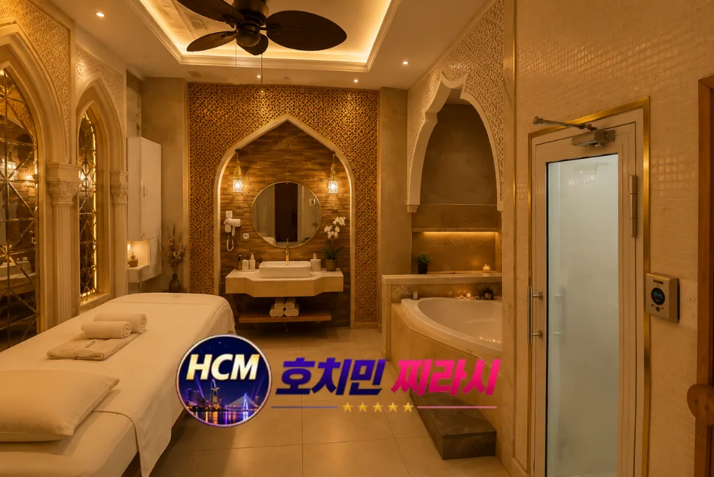 호치민 풍투이 마사지 VIP 룸 모습입니다.